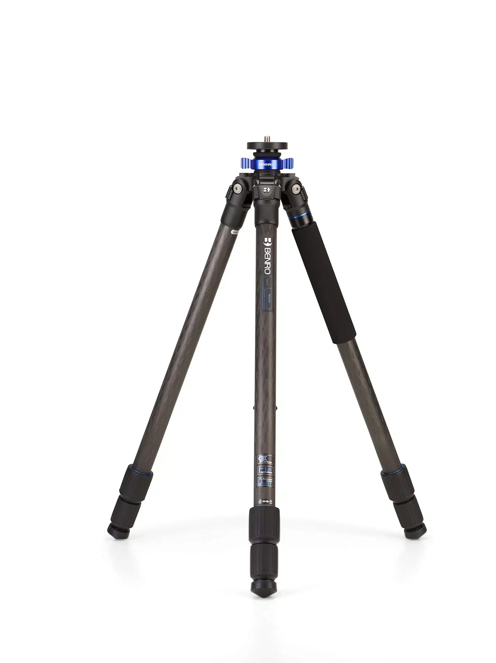 benro mach3 tripod in front of white background