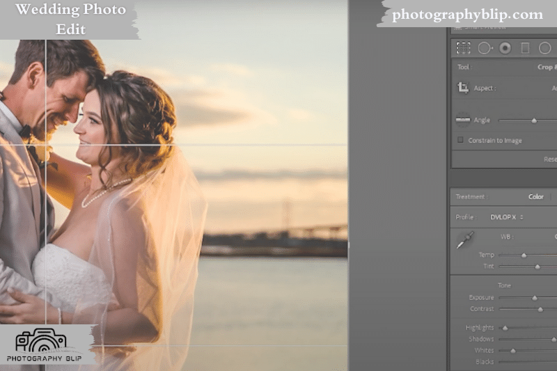 editing layout of bride and groom wedding picture